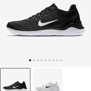 Nike Black and White Athletic Shoes